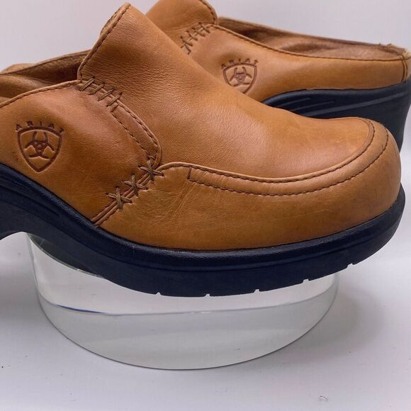 Ariat Tan Clogs Size 7 Leather Style 94221 - Picture 6 of 10